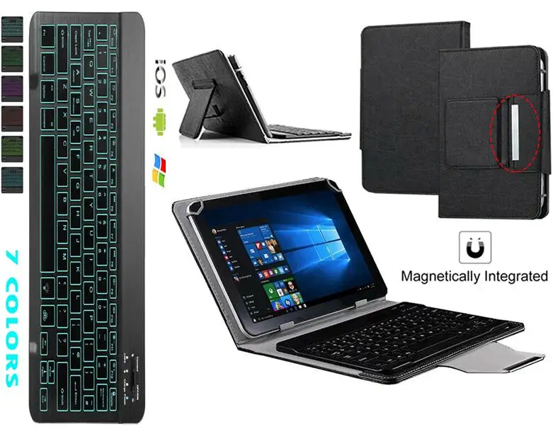 Чехол для Lenovo Idea Tab A10 70 A7600 телефон со светодиодной подсветкой клавиатура планшет