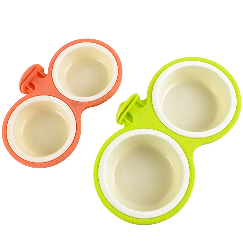 

Круглая миска для питомцев, пластиковая Нескользящая чаша для питомцев, разных цветов, для собак и кошек