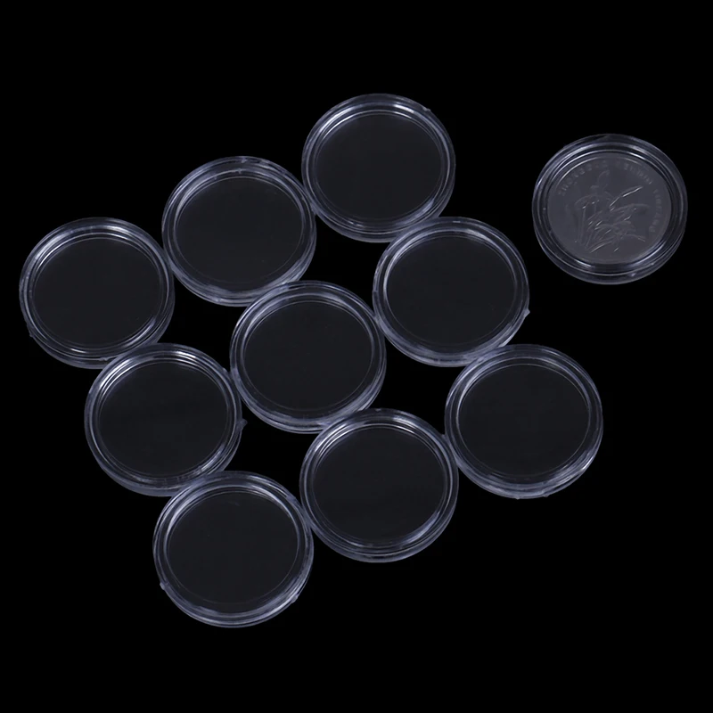 10 шт. маленькие круглые прозрачные пластиковые искусственные Чехлы 20 мм 100%