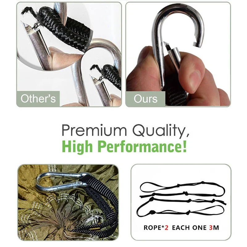 

Outdoor Camping Hammock Swing Garden Backyard Furniture Hanging Chair Hanging Cushion 270 x 140cm