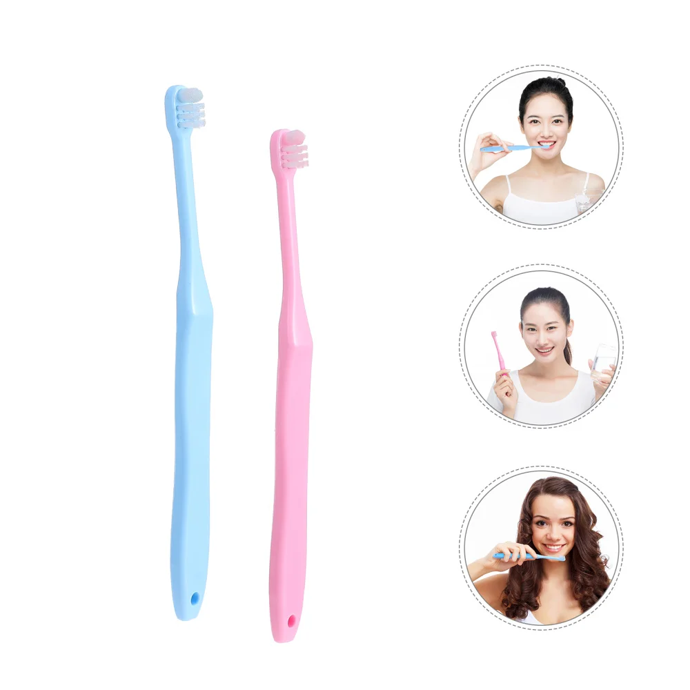 

2pcs Small Head End Tuft Toothbrushes Interdental Interspace Toothbrushes