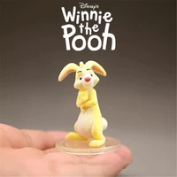 disney winnie the pooh rabbit 5cm action figure collection toys model children room decoration for kids birthday gifts