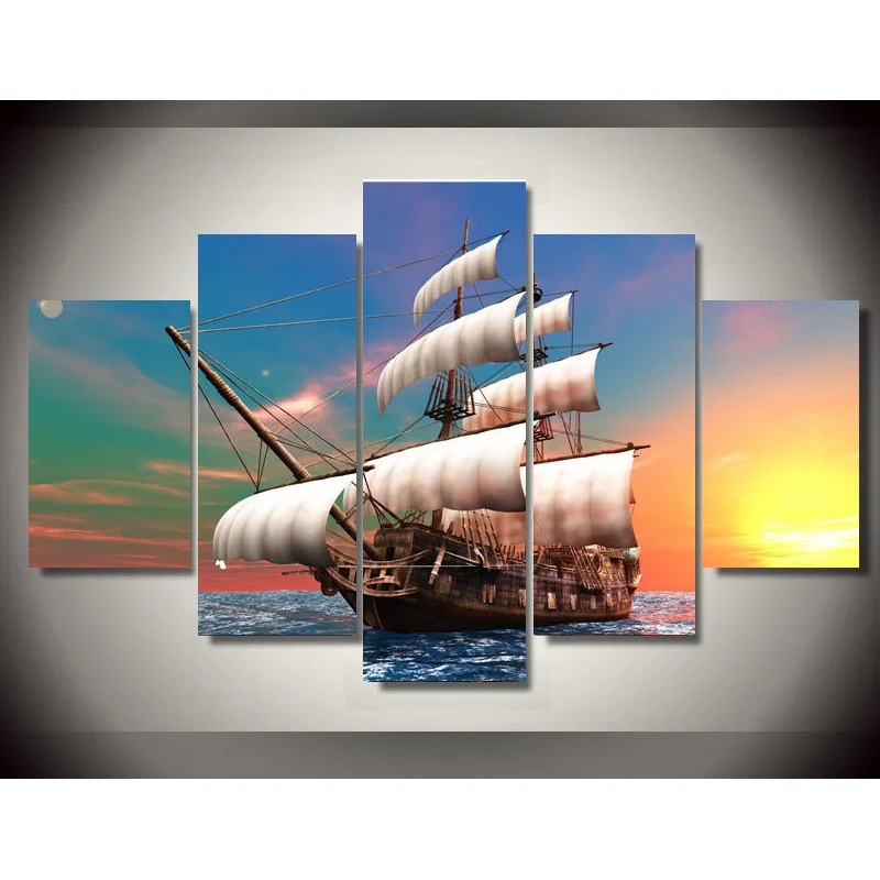 

Canvas Wall Art Tropical Wall Art Paint By Numbers Photo Frames for Picture Wall Room Decoration Home Decore No Frame Arts Wall
