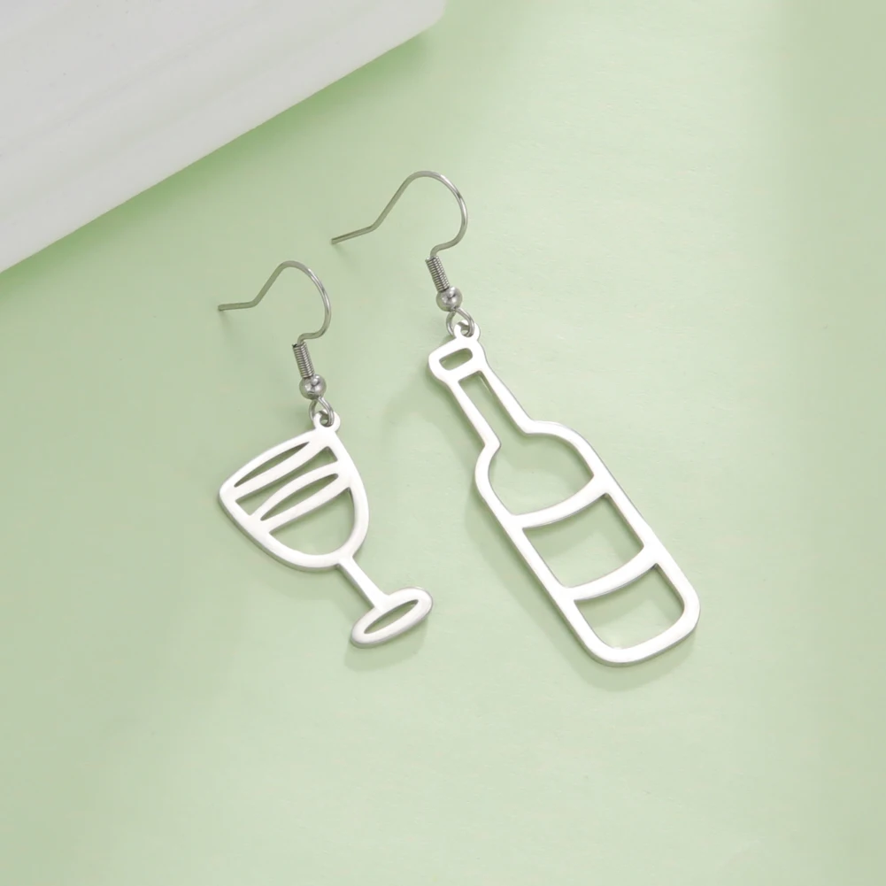 

EUEAVAN, 10 шт., модные серьги, винный бокал, Специальная нержавеющая сталь, оптовая продажа, ювелирные изделия, подарки для женщин