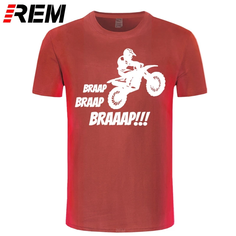 Футболка мужская с принтом мотокросса круглым вырезом и | Мужская одежда