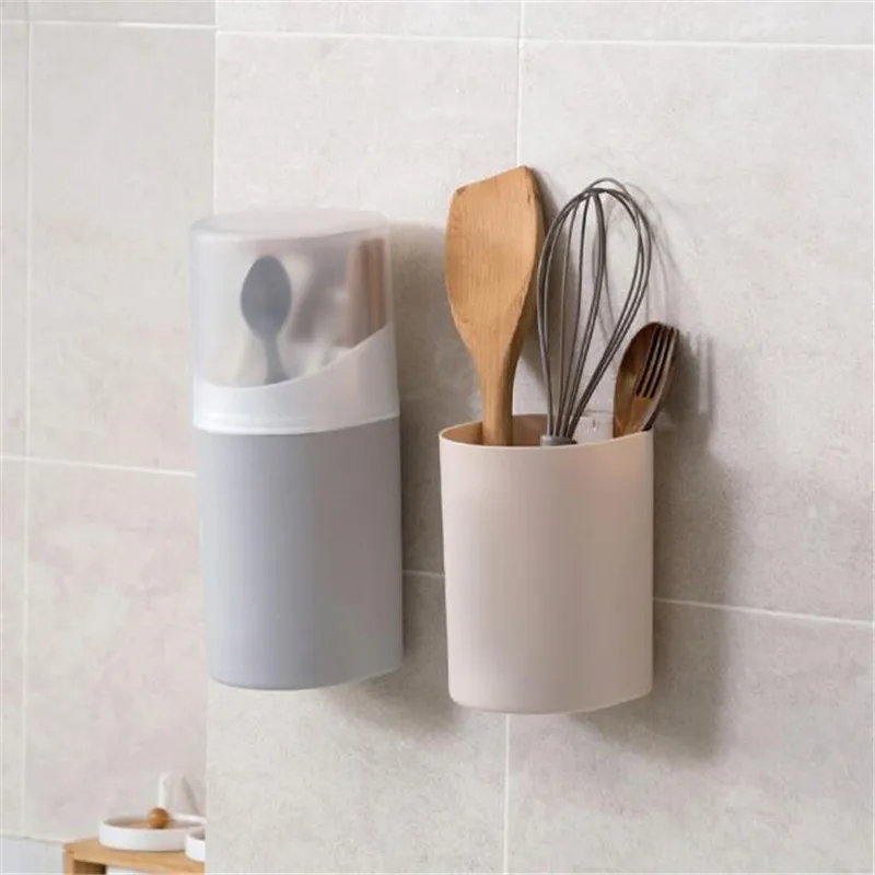 Настенный держатель для палочек с крышкой защитой от пыли палочки хранения