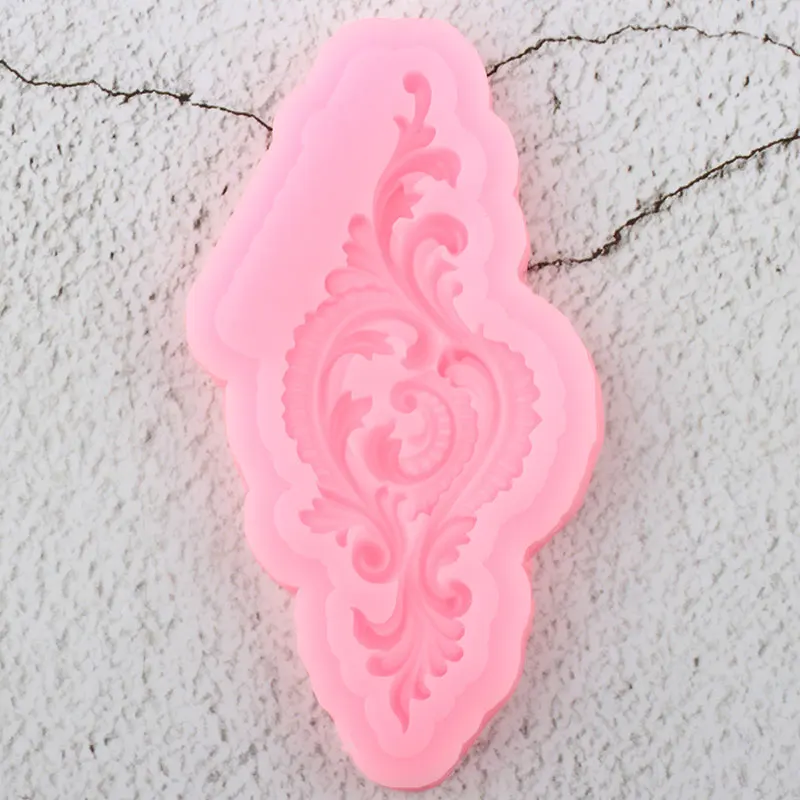 Силиконовая форма сделай сам с рельефной каймой листья кекс Топпер конфеты глина