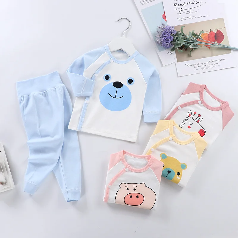 Baby Clothing Set medium Autumn Baby Boys Girls Clothes Sets Cute Toddler Girl Clothing Long Sleeve Tops + High Waist Pants Outfits Cotton Baby Pajamas baby clothing set essentials