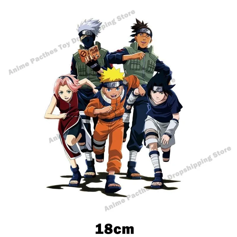 

Naruto Sasuke Kakashi Patches for Clothing Heat Transfer Stickers for T-Shirt Iron on Patches for Clothes for Boys Girls Custom