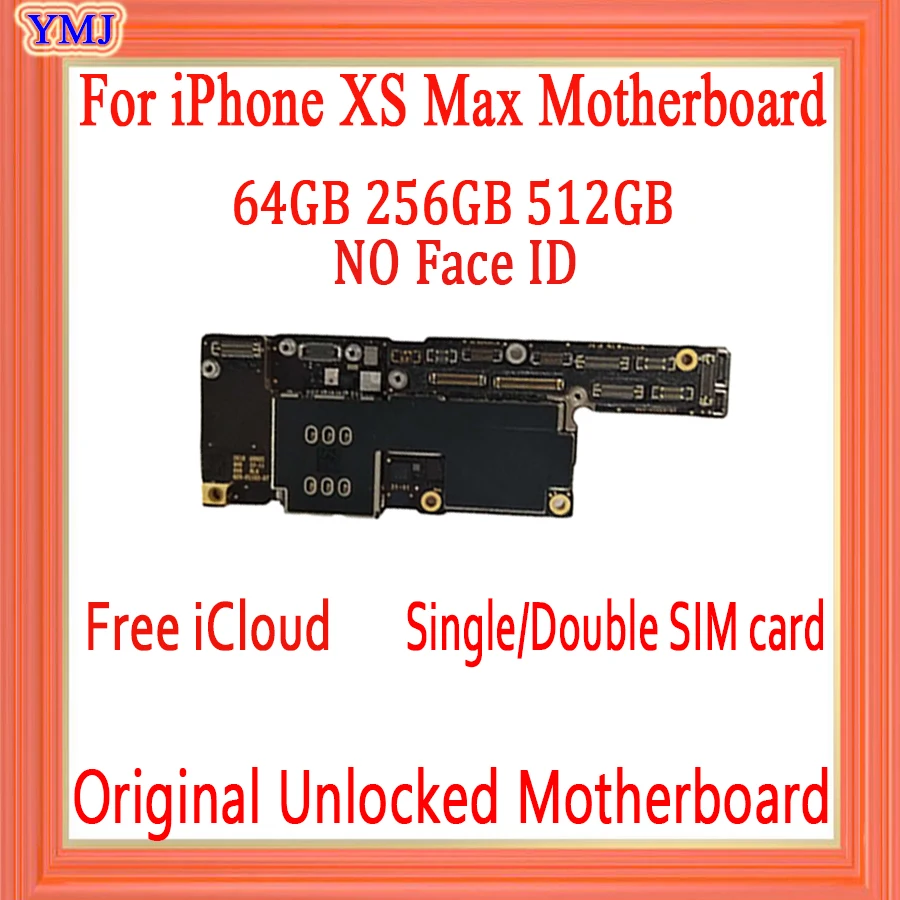 64 Гб 256 ГБ 512 для iPhone XS Max материнская плата с/без лица ID логическая разблокирована