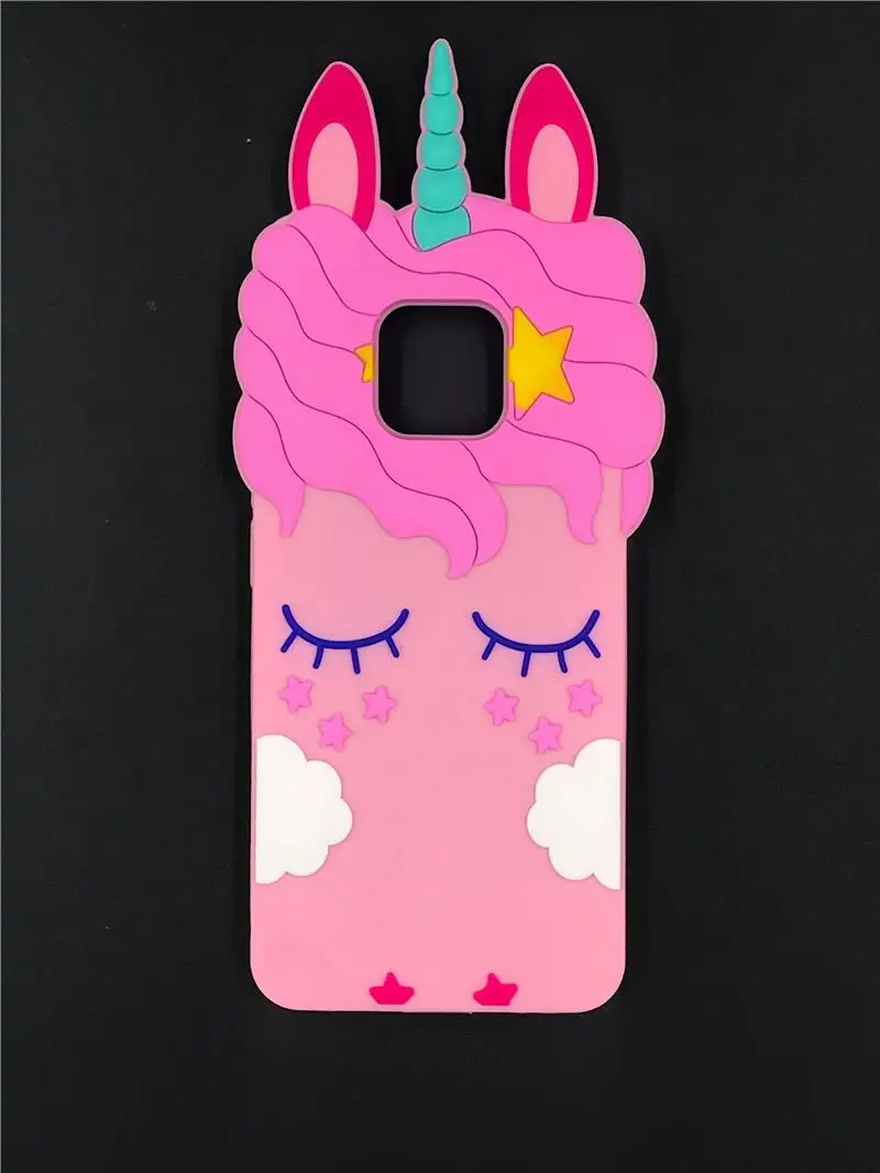 

For Huawei Mate 20/mate 20 Pro Cute 3D Cartoon Sexy Eyelash Pink Unicorn Horse Phone Cover Case For Huawei Mate 20/mate 20 Pro