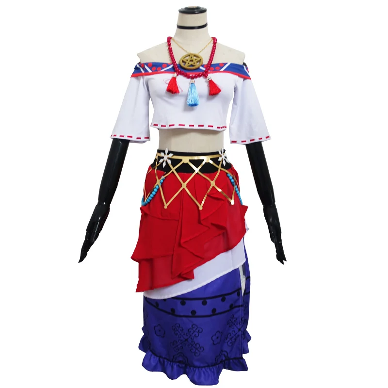 Женский костюм для косплея Fiona Gilman сексуальное Цыганское Платье милая этническая