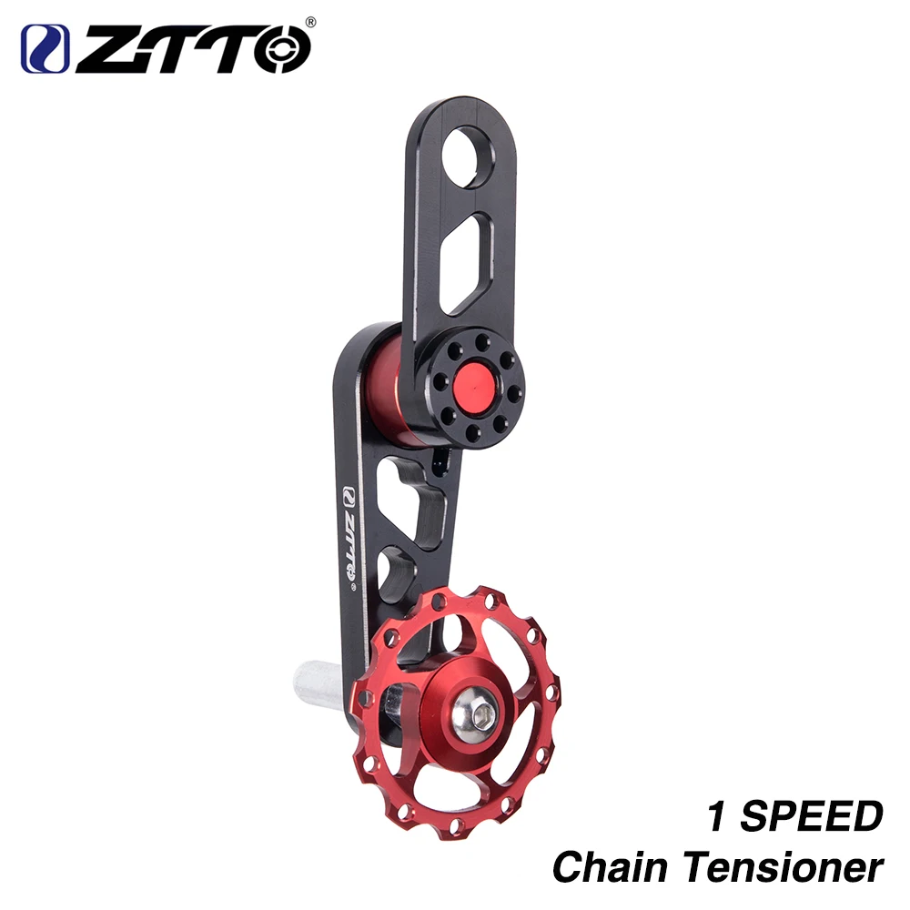 

Single Speed Bike Chain Tensioner Cycling Adjustable Pulley Jockey Wheel Derailleur for 1speed Folding City Bicycle 2021new
