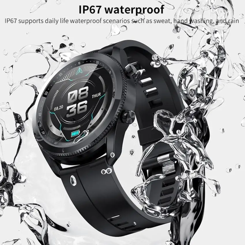 

New L61 Smart Watch Bracelet Rotatable dial 1.28 Full Circle Full Touch Bluetooth call sports health monitoring smart watch