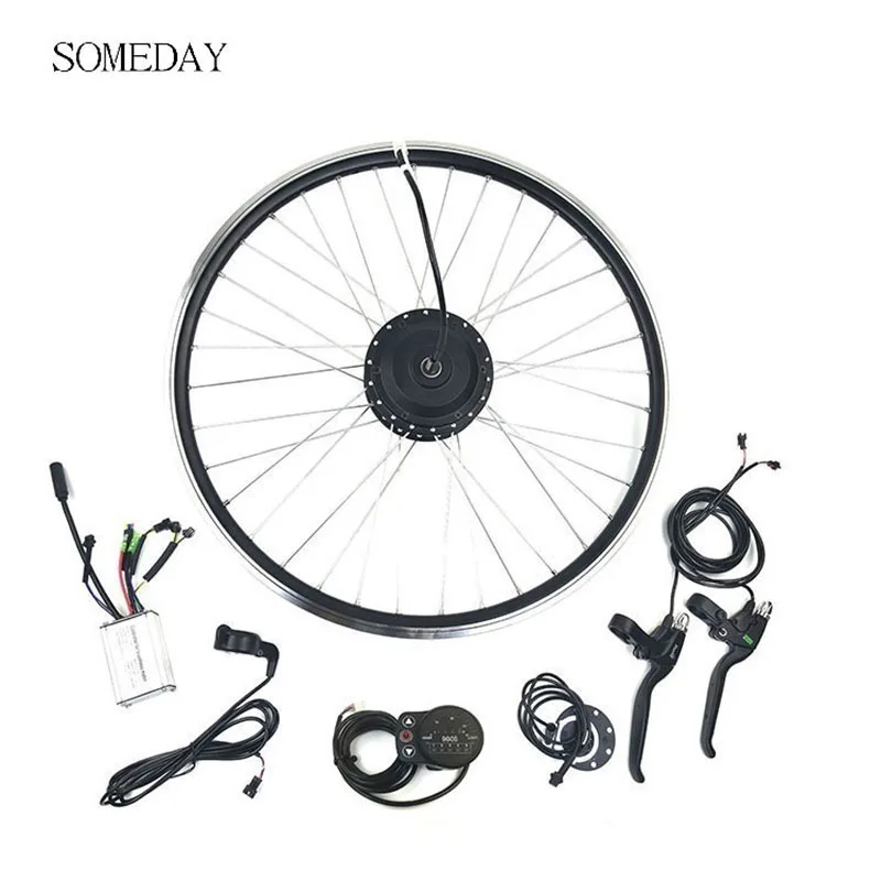 Купи SOMEDAY Electric Bicycle 24V 250W Conversion Kit Front Hub Motor 16-28/29 Inch 700c Wheel with LED900S Display E-bike за 9,200 рублей в магазине AliExpress