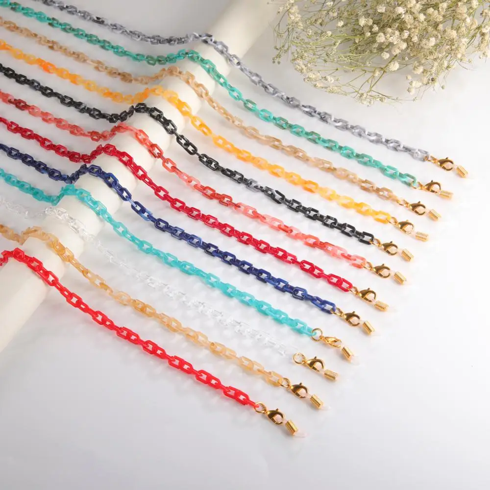 

Acrylic Hang Mask Chain Holder Lanyard Chains Sunglasses Cord Neck Strap Rope Accessories Gift for Women Girls