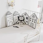 Комбинированное детское постельное белье, 4 шт.лот, бампер для детской кроватки, защита для новорожденных, детские подушки, принадлежности для декора детской комнаты