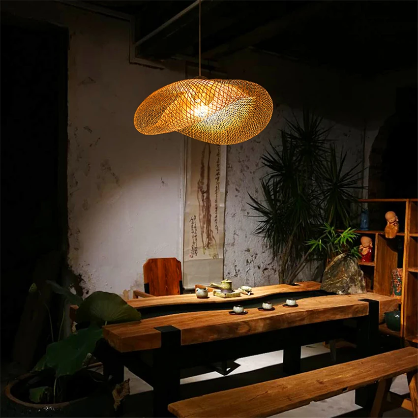Современный Лофт подвесные светильники Китайская классическая деревянная