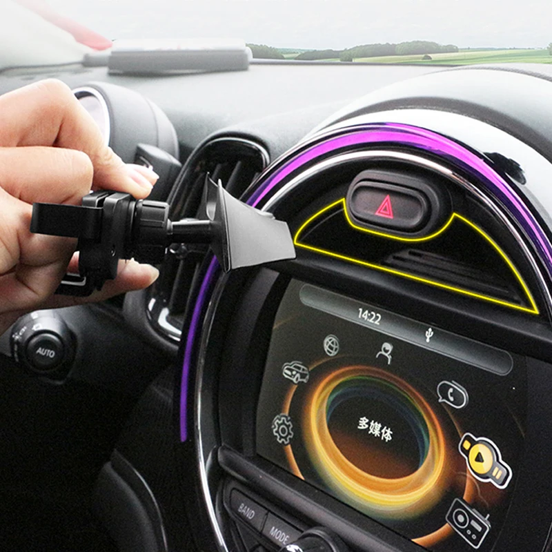 Автомобильный Стайлинг держатель телефона с разъемом для соединения