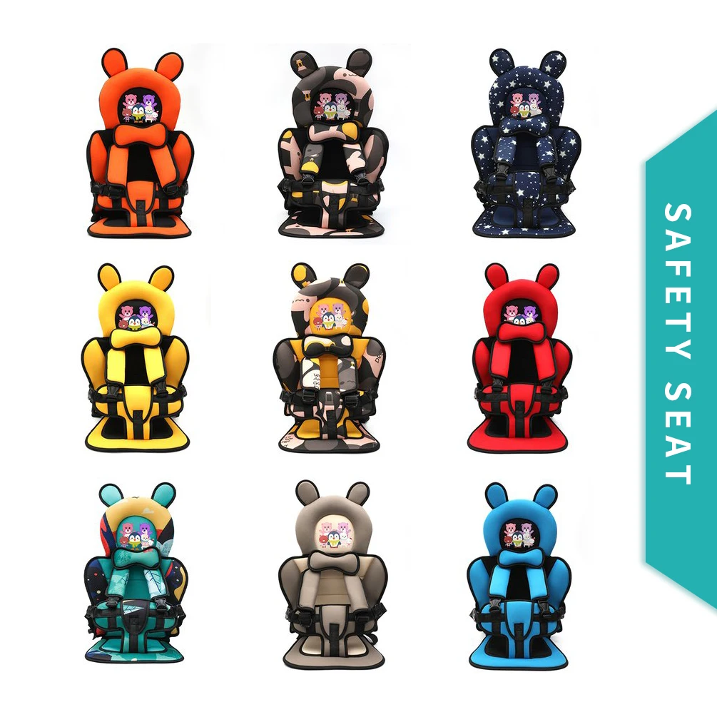 Детское переносное кресло регулируемое автомобильное для коляски с мультяшным
