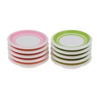 5 шт.компл. красочные обеденные тарелки для кукол, прочные миниатюрные блюда, посуда, Миниатюрные аксессуары для кукольного домика, кухонные игрушки