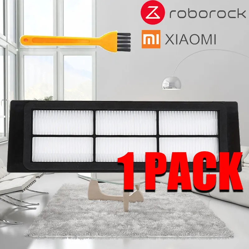 1pcs Улучшенная версия Водонепроницаемый моющийся Hepa фильтр для XiaoMi Roborock подметания робот запчасти аксессуары Замена - Цвет: 1pcs
