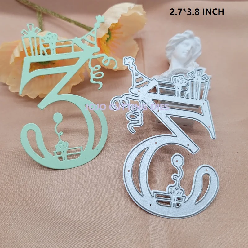 Большие цифры 0-9 шаблон Новая обложка металлические режущие штампы