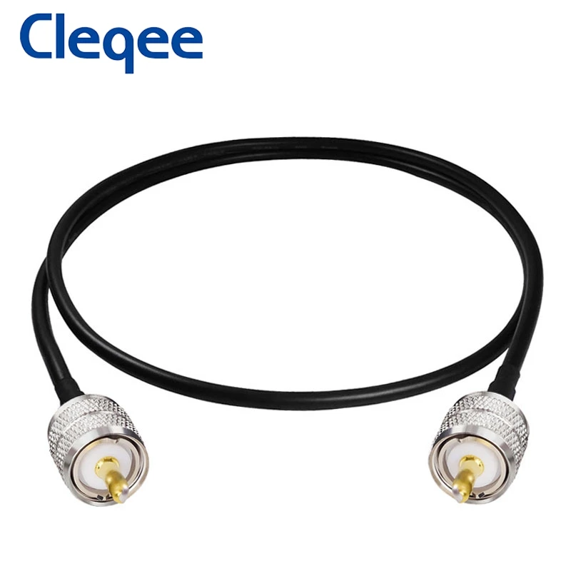 Коаксиальный кабель Cleqee T10003 RG58 UHF PL259 штекер к SO239 RF коаксиальный джемпер отрезок