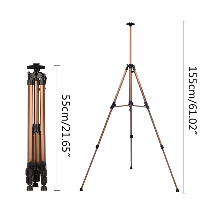 Aluminum Alloy Easel  Small Hand-cranked Portable And Height-adjustable Tripod images - 6