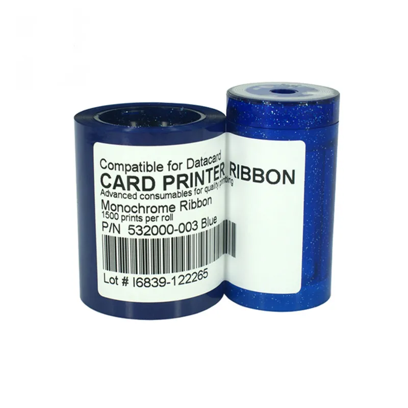 

10 Pcs Compatible Datacard 532000-003 Blue Ribbon 1500 Prints For SP35 SP55 SP75 SD260 SD360 FP65 Card Printer