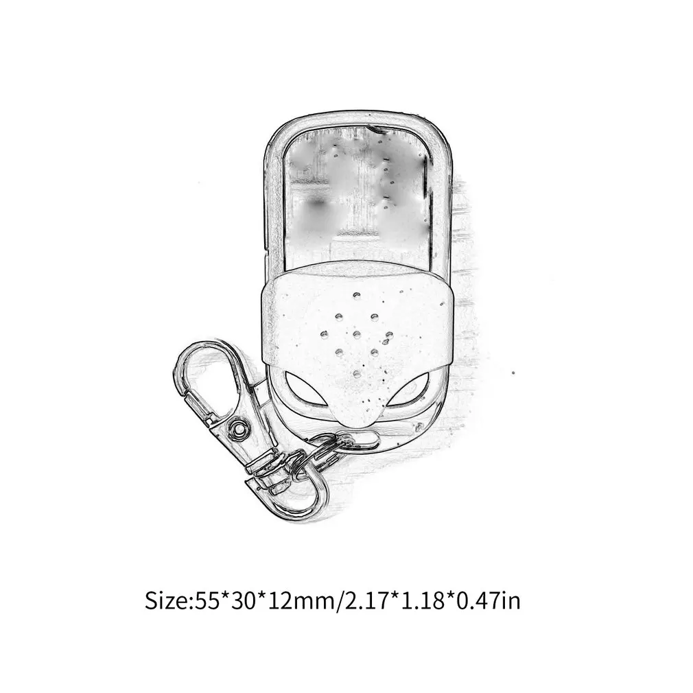 

Portable Wireless 4333.92 Mhz Remote Control Copy Code Remote 4 Channel Electric Cloning Gate Garage Door Auto Keychain