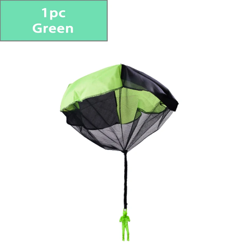 1pc Green 2 шт. мини-парашют парашюта для рук, игрушки для детей, для улицы и в помещении, забавные игры, обучающие игрушки для детей, парашют, игра для мужчин - Цвет: 1pc Green