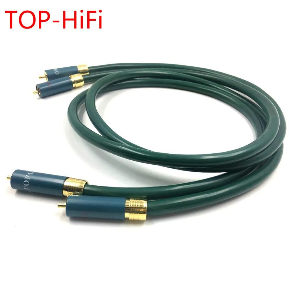 

TOP-HiFi Pair Type-1 Gold Plated RCA Plug Audio Cable 2RCA Male to Male Interconnect Cable for FURU--CH FA-220
