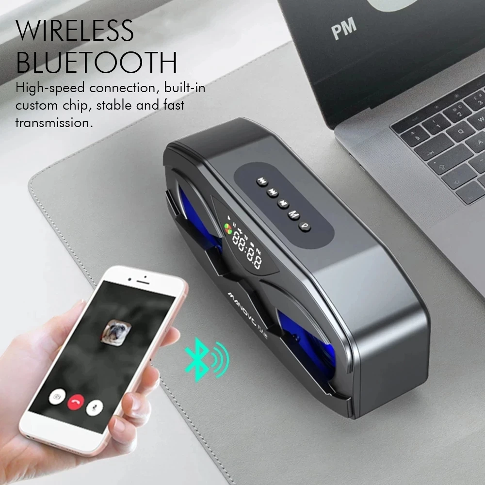 Bluetooth-сабвуфер M5 с функцией FM-радио и поддержкой TF-карты | Электроника
