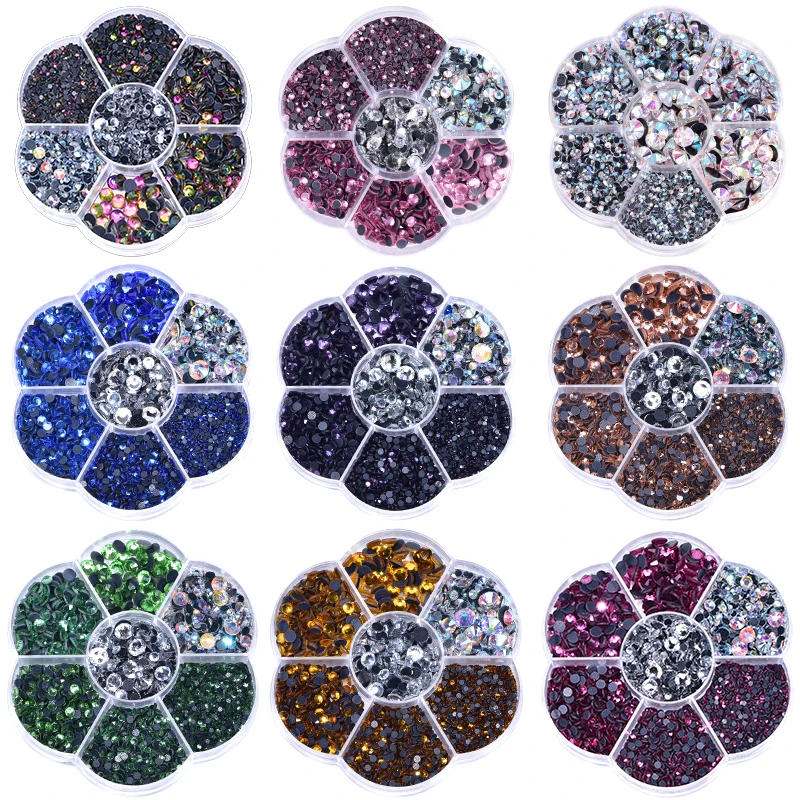 Стразы DMC для горячей фиксации стеклянные стразы 3000 шт./кор. смешанные размеры