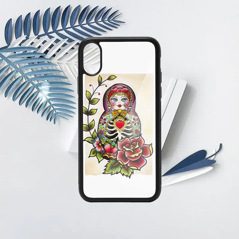 

Russian matryoshka Dolls Cute Phone Case TPU For iPhone X XR XS 11 12 mini Pro MAX 6 6S 7 8 Plus SE 2020