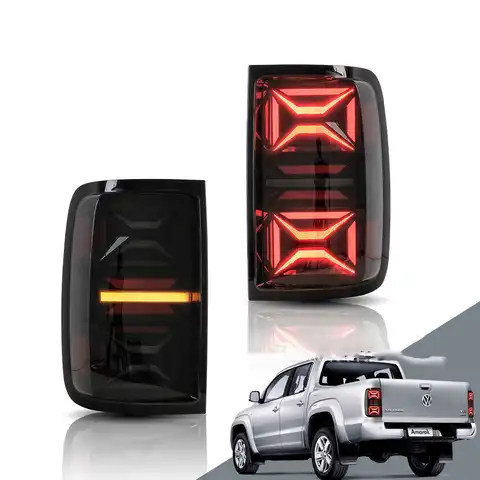 Автомобильный светодиодный задний фонарь для Volkswagen AMRAOK 2010 + поворотный сигнал реверса + тормоз + туман + дневные ходовые огсветильник в сборе