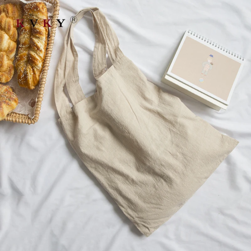 Женская сумка на плечо винтажная Повседневная Большая тканевая для покупок