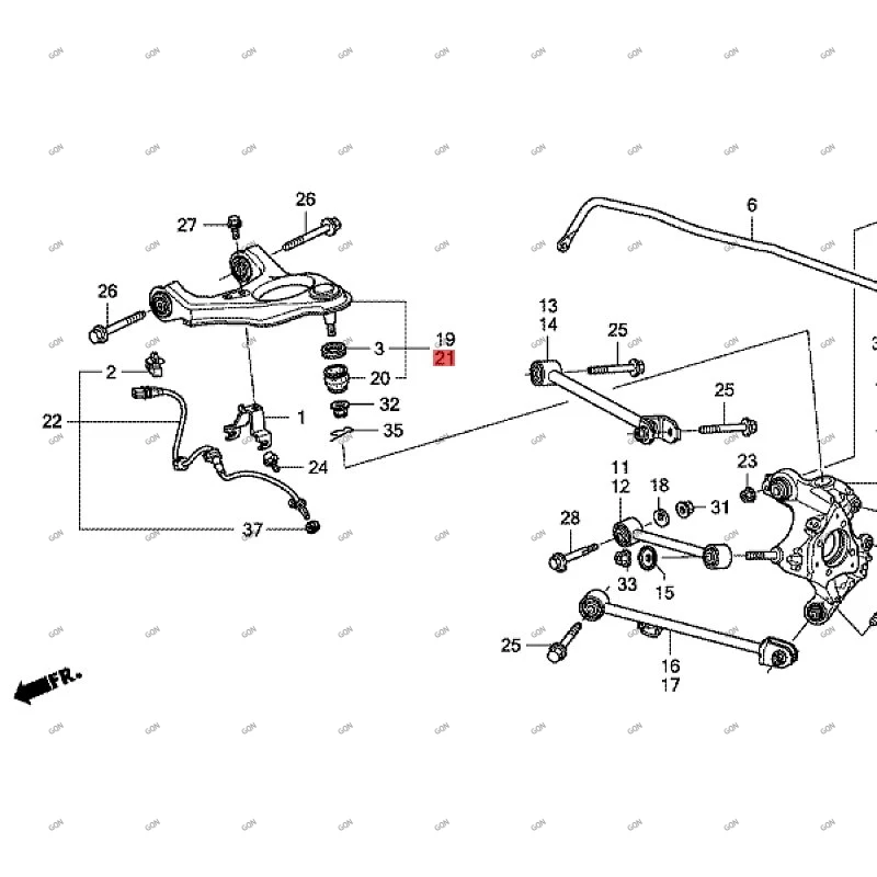 

Автомобильный регулируемый стержень, задний верхний рычаг управления, Задний рычаг заднего ползунка, задний поворотный рычаг, Задний рычаг, задняя подвеска