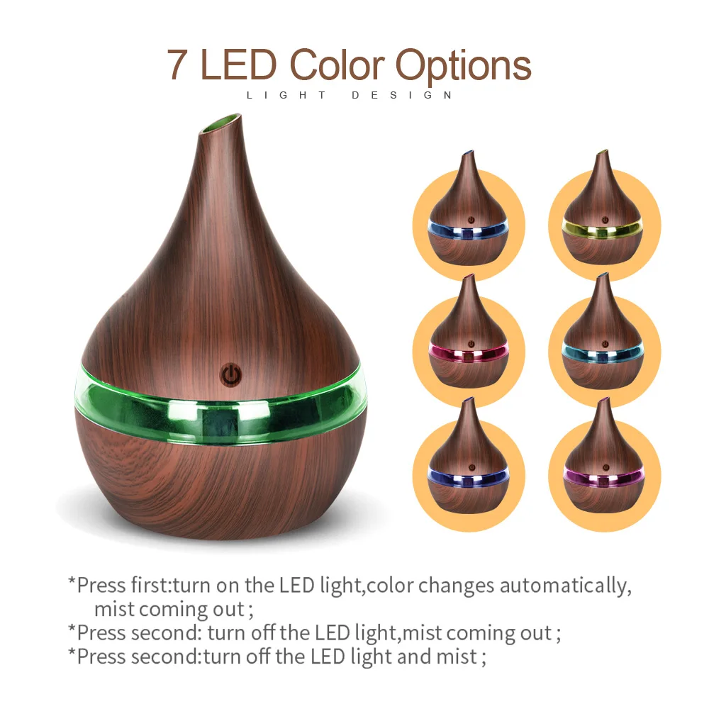 300 мл USB увлажнитель воздуха Арома диффузор с эфирными маслами ароматерапии