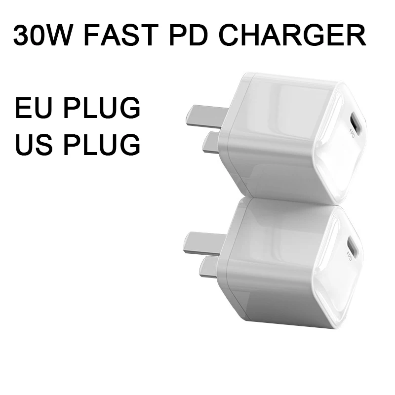 USB C зарядное устройство 30 Вт PD Type QC3.0 Быстрая Зарядка адаптер для iPhone 13 12 11 Pro Max X 8