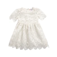 new 0 24m baby girls dress newborn white lace tutu party wedding dress toddler princess costumes for infant girls