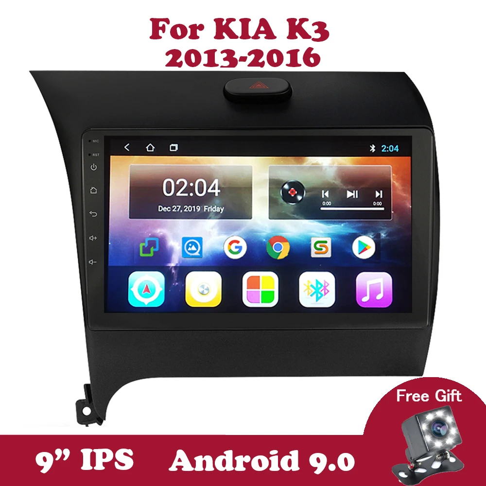 Автомагнитола 2 din на Android 9 для KIA K3 Cerato Forte 2013 2014 2015 2016 левый и правый руль GPS