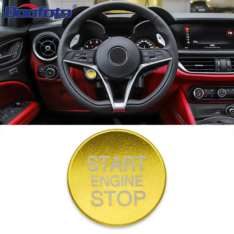 Golden Cover Чехол для двигателя Doofoto для Alfa Romeo 159 Giulietta 147 Mito 156 Giulia GT Stelvio Brera Start Stop аксессуары для укладки - Цвет: Golden Cover