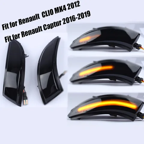 Пара фонарей заднего хода, динамический сигнал поворота, зеркальный индикатор для Renault Captur 2013 UP Clio Mk4 2012 UP