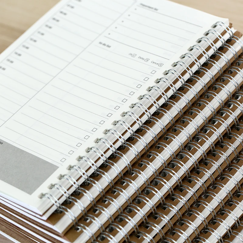 

2021 блокноты, планеры, планировщик, дневник, Еженедельный дневник, книга для записей A5, ежемесячный расписание из крафт-бумаги