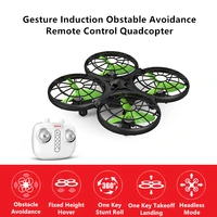 gesture induction obsatcle avoidance rc quadcopter stable hover flight one key takeofflanding headless mode 3d stunt roll drone