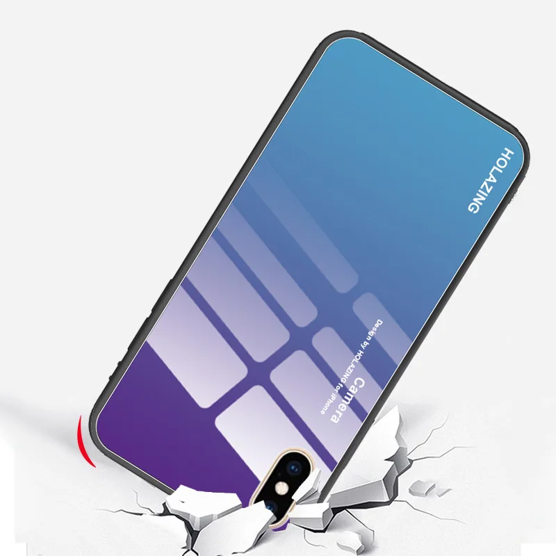 Роскошный чехол для телефона iPhone 6 S Plus 7 8 Coque из закаленного стекла IPhone X XR XS MAX i Phone |