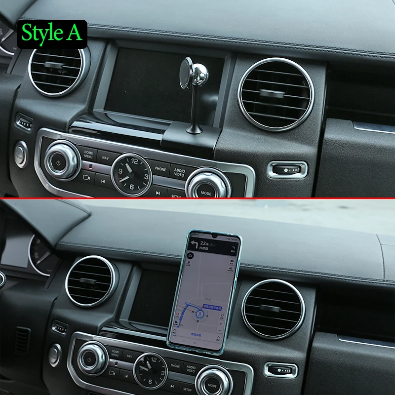 car mobile phone holder navigation bracket gps screen below parts for land rover discovery 4 lr4 2010 2016 interior accessories free global shipping