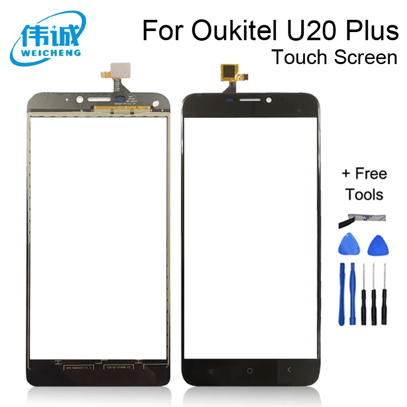 WEICHENG Высокое качество дигитайзер для Oukitel U20 Plus сенсорная панель переднее стекло U